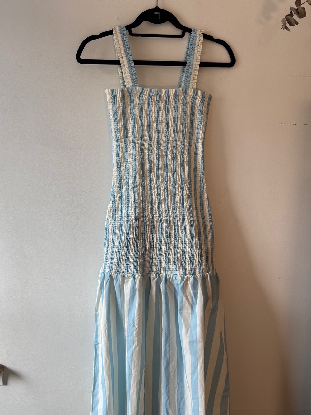 Tiny Big Sister Wide Stripe Midi Dropwaist Dress Size 6
